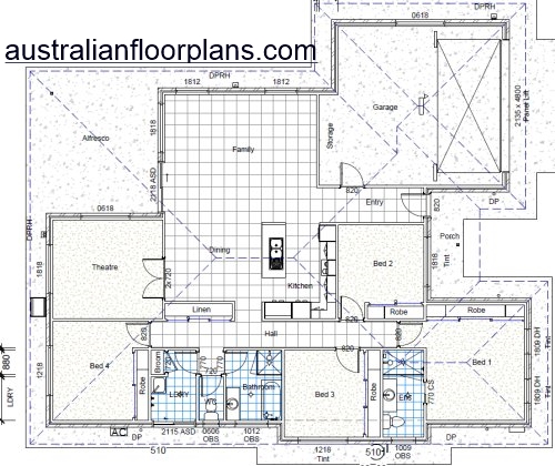 Modern 4 Bedroom House Plan:226.9SB