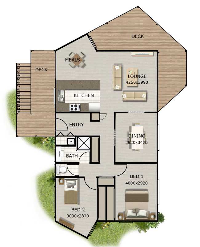 granny flat two bedroom