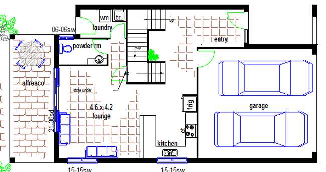 Two Storey 4 Bedroom Small lot design Plan