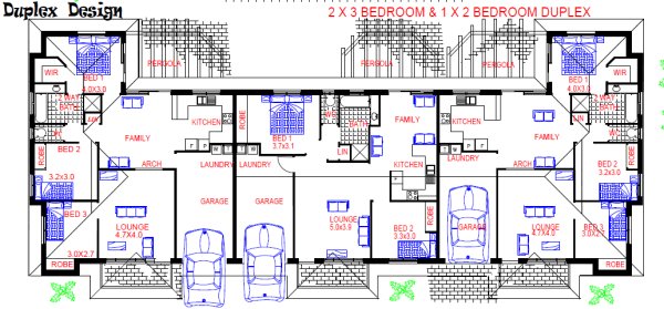 8 Bed Triplex Dual Living Design:344DU